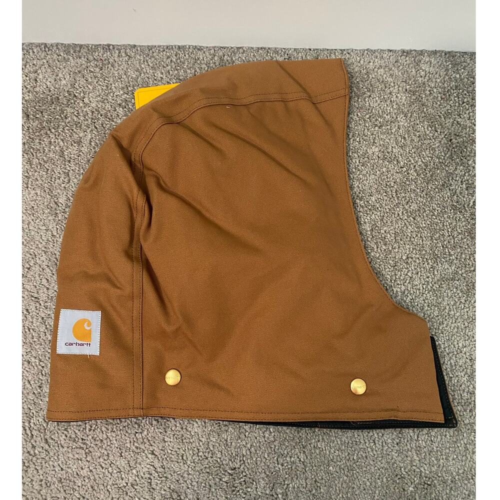 NWT Carhartt‎ Flannel Lined Hood Brown Winter Workwear Hood 2XL 3XL 4XL 5XL